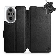 Leather Mobiwear flip book for Honor 200 - Black - L_BLS - Phone Case