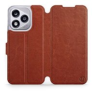 Mobiwear flip book for Honor 400 Lite - Brown - Phone Case