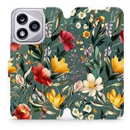 Mobiwear flip book for Honor 400 Lite - Green Meadow - Phone Case