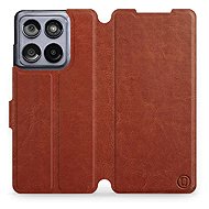 Mobiwear flip book for Motorola Edge 60 Fusion - Brown - Phone Case