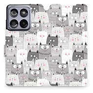 Mobiwear flip book for Motorola Edge 60 Fusion - Kitty - Phone Case