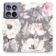 Mobiwear flip book for Motorola Edge 60 Fusion - Flowers - Phone Case