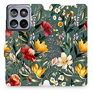 Mobiwear flip book for Motorola Edge 60 Fusion - Green Meadow - Phone Case