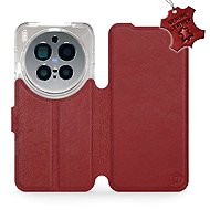 Mobiwear Leather Flip Case for Vivo X300 Pro red - Phone Case