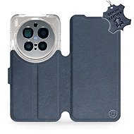 Mobiwear Leather Flip Case for Vivo X300 Pro blue - Phone Case