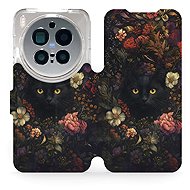 Mobiwear Flip case for Vivo X300 Pro dark cat - Phone Case