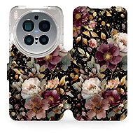 Mobiwear Flip case for Vivo X300 Pro golden flowers - Phone Case