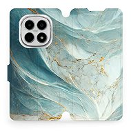 Mobiwear Flip case for Xiaomi Redmi Note 15 4G greenish marble - Phone Case