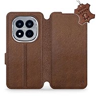 Mobiwear Leather flip case for Xiaomi Redmi Note 15 Pro+ 5G brown - Phone Case