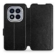 Mobiwear Flip case for Xiaomi Redmi Note 15 Pro+ 5G black and grey - Phone Case