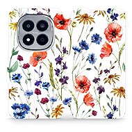 Mobiwear Flip case for Xiaomi Redmi Note 15 Pro+ 5G flower - Phone Case