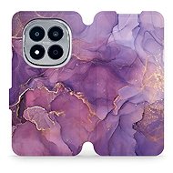 Mobiwear Flip case for Xiaomi Redmi Note 15 Pro+ 5G purple marble - Phone Case
