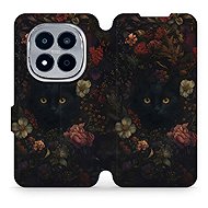 Mobiwear Flip case for Xiaomi Redmi Note 15 Pro+ 5G dark cats - Phone Case