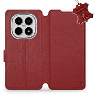 Mobiwear Leather flip case for Xiaomi Redmi Note 15 5G red - Phone Case