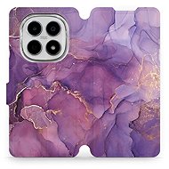 Mobiwear Flip case for Xiaomi Redmi Note 15 5G purple marble - Phone Case