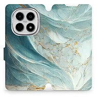 Mobiwear Flip case for Xiaomi Redmi Note 15 5G greenish marble - Phone Case
