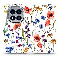 Mobiwear Flip case for Xiaomi Redmi Note 15 Pro 5G flower - Phone Case
