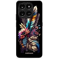 Mobiwear Glossy glossy case for Honor X7d / Honor 400 Smart 5G - bouquet with feather - Phone Cover
