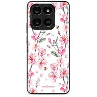 Mobiwear Glossy glossy case for Honor X7d / Honor 400 Smart 5G - pink flowers - Phone Cover