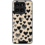 Mobiwear Glossy glossy case for Honor X7d / Honor 400 Smart 5G - black hearts - Phone Cover