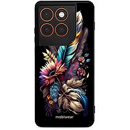 Mobiwear Glossy Glossy case for Motorola Edge 70 bouquet with feather - Phone Cover