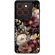 Mobiwear Glossy Glossy case for Motorola Edge 70 golden flowers - Phone Cover