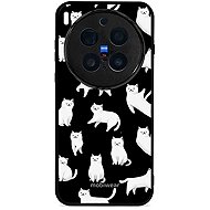 Mobiwear Glossy glossy case for Vivo X300 Pro white kitty - Phone Cover