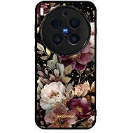 Mobiwear Glossy glossy case for Vivo X300 Pro golden flowers - Phone Cover