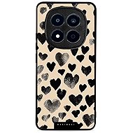 Mobiwear Glossy Xiaomi Redmi Note 15 Pro+ 5G fekete szívecskék fényes tok - Telefon tok