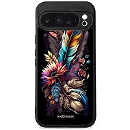 Mobiwear Glossy glossy case for Google Pixel 9 Pro XL bouquet with feather - Phone Cover