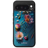Mobiwear Glossy glossy case for Google Pixel 9 Pro XL flowers on the surface - Phone Cover
