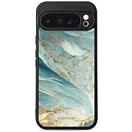 Mobiwear Glossy glossy case for Google Pixel 9 Pro XL greenish marble - Phone Cover