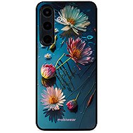 Mobiwear Glossy glossy case for Samsung Galaxy S25 FE flowers on the surface - Phone Cover