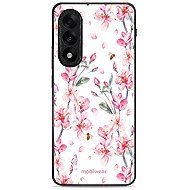 Mobiwear Glossy Glossy case for OnePlus Nord 5 pink flowers - Phone Cover