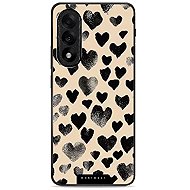 Mobiwear Glossy Glossy case for OnePlus Nord 5 black hearts - Phone Cover