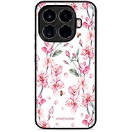 Mobiwear Glossy glossy case for Xiaomi 15T Pro pink flowers - Phone Cover