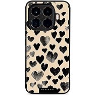 Mobiwear Glossy Xiaomi 15T Pro fekete szívecskék fényes tok - Telefon tok
