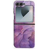 Mobiwear Elite Pro durable case for Samsung Galaxy Z Flip 7 FE purple marble - Protective Case