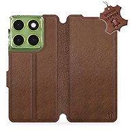 Mobiwear Leather flip case for Motorola Moto G06 power brown - Phone Case