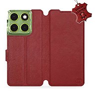 Mobiwear Leather flip case for Motorola Moto G06 power red - Phone Case
