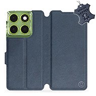 Mobiwear Leather flip case for Motorola Moto G06 power blue - Phone Case