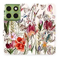 Mobiwear Flip Motorola Moto G06 power rét tok - Mobiltelefon tok