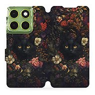 Mobiwear Flip case for Motorola Moto G06 power dark cat - Phone Case