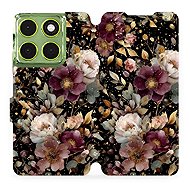 Mobiwear Flip case for Motorola Moto G06 power golden flowers - Phone Case