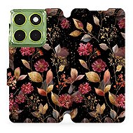 Mobiwear Flip case for Motorola Moto G06 power golden leaves - Phone Case