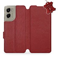 Mobiwear Leather flip case for Motorola Edge 70 red - Phone Case