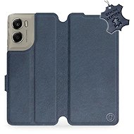 Mobiwear Leather flip case for Motorola Edge 70 blue - Phone Case