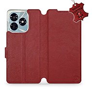 Mobiwear Leather flip case for Honor X5c Plus red - Phone Case