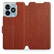 Mobiwear Flip case for Honor X5c Plus brown and grey - Phone Case