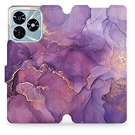 Mobiwear Flip case for Honor X5c Plus purple marble - Phone Case